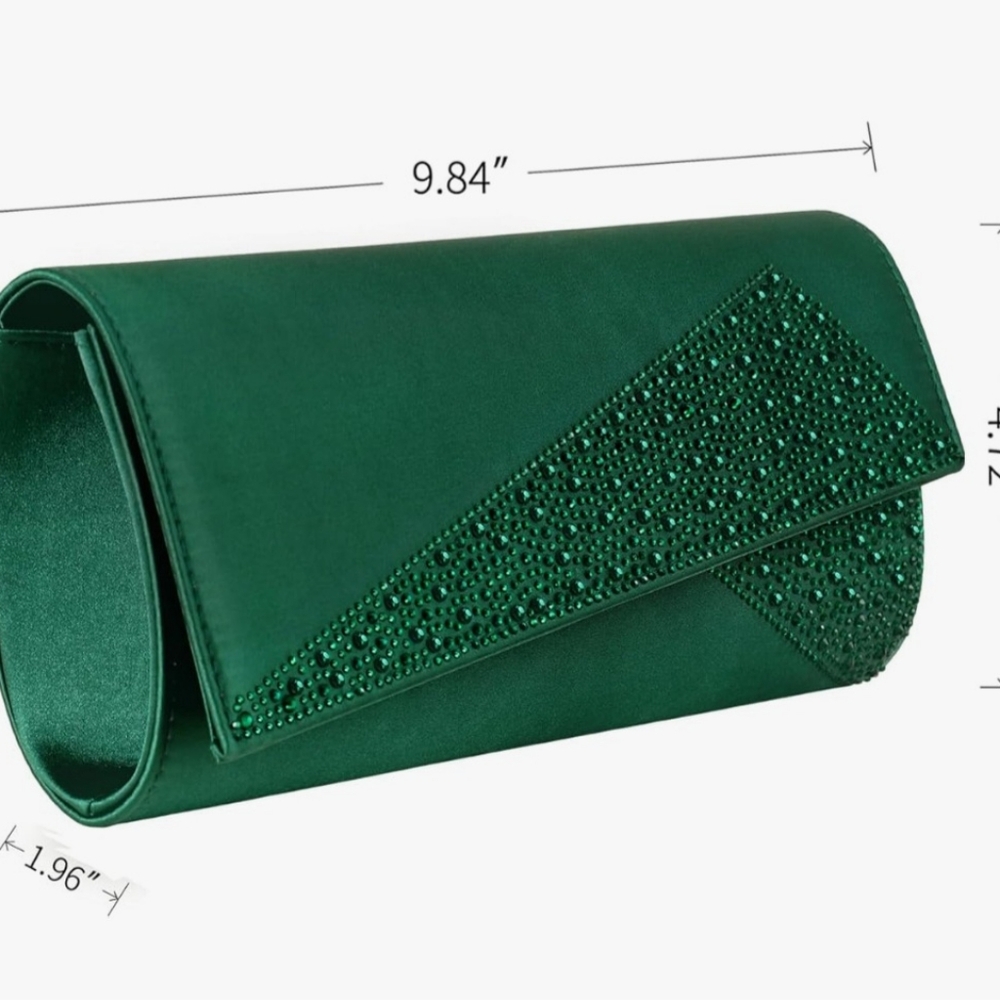Mulian Lily Green Evening Purse